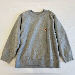 Maison Kitsune grey sweatshirt 3/4 sleeves